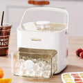 Máquina para Hacer Cubitos de Hielo 2 en 1 con Bandeja y Tapa 32 Cubitos