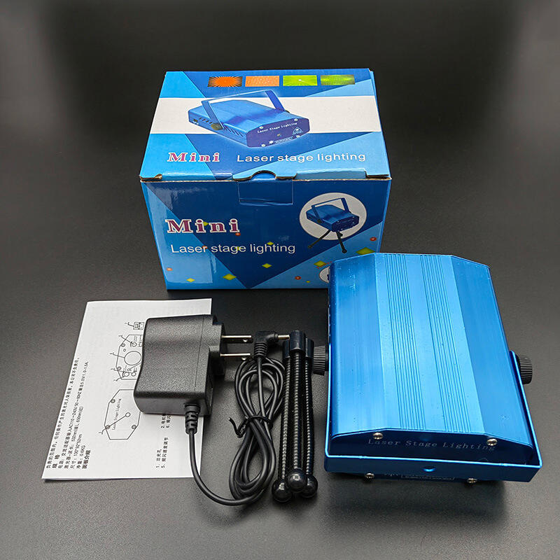 Proyector de Luz Discoteca miniLáser RGB - Mando y Tripode