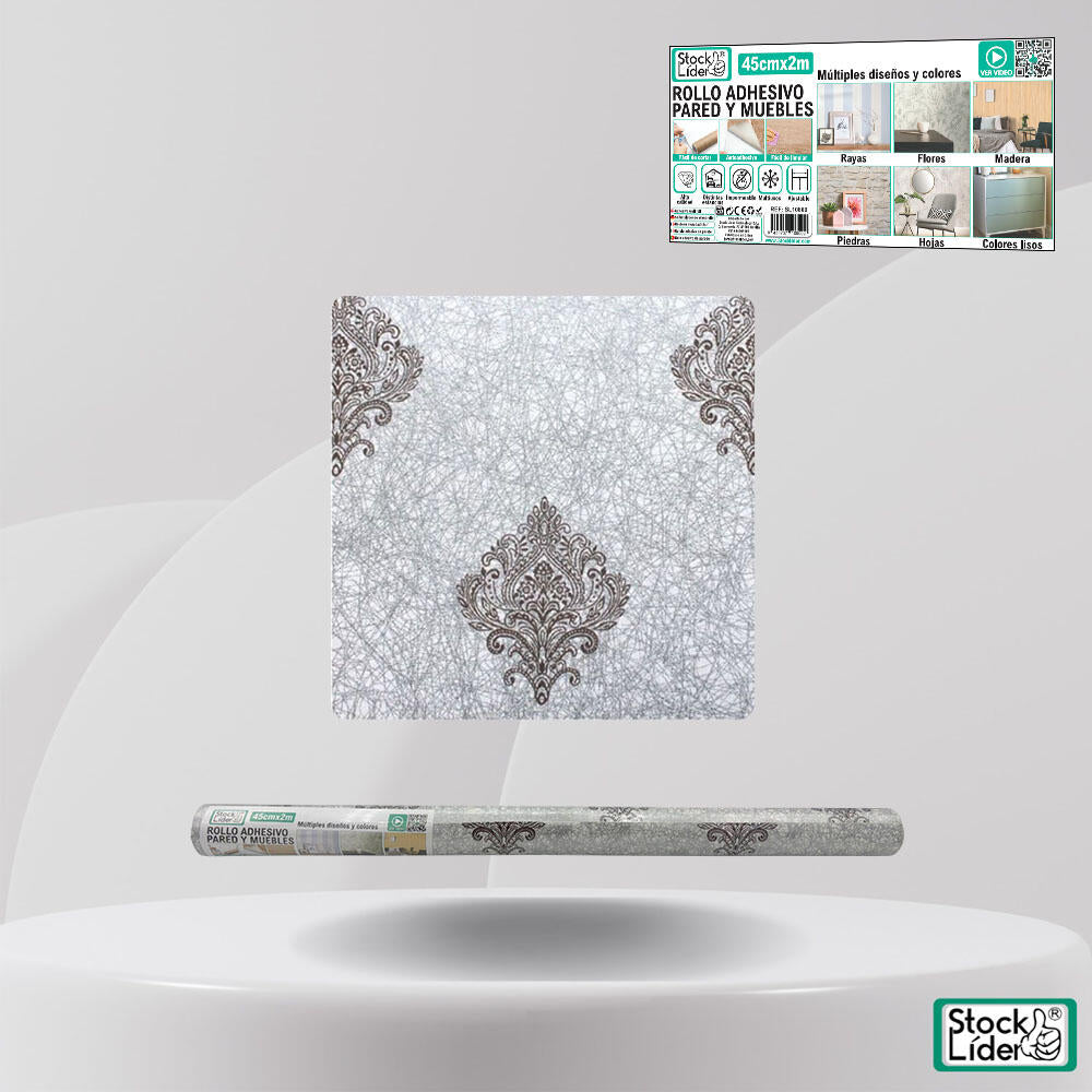 Rollo adhesivo pared y muebles 45cm x 2m