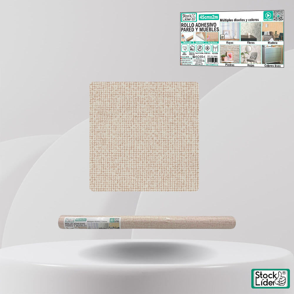 Rollo adhesivo pared y muebles 45cm x 2m