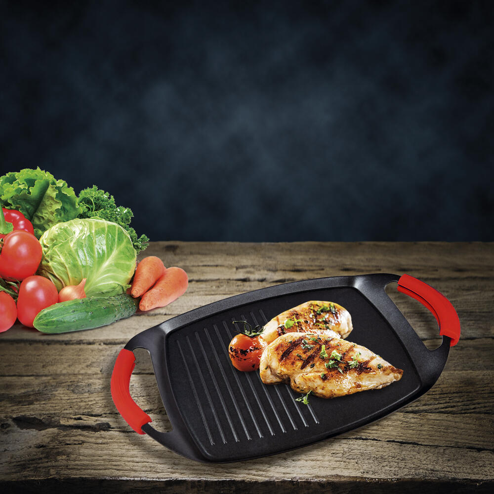 Plancha Grill 47 cm Con Revestimiento De Piedra