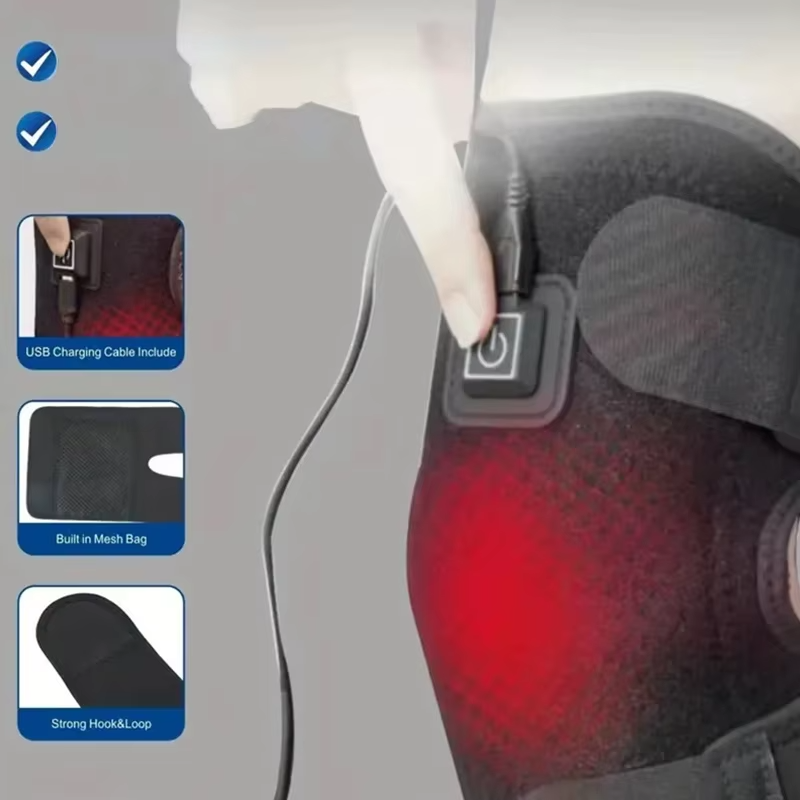 Rodillera Térmica USB con Calor - Alivio Rodilla y Artrosis