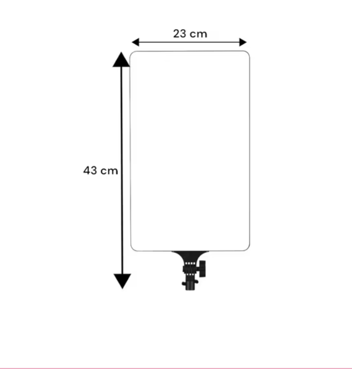 Panel LED 16´´ Profesional - Luz Video Fotografía Bicolor con Trípode