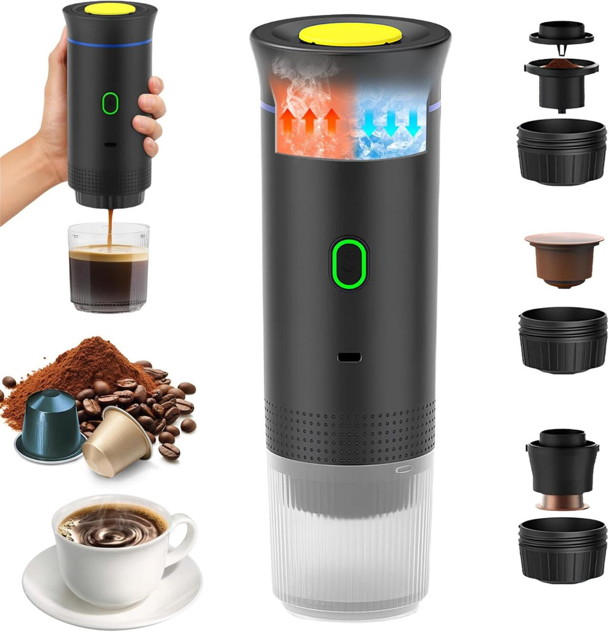 Cafetera Portátil 3 en 1