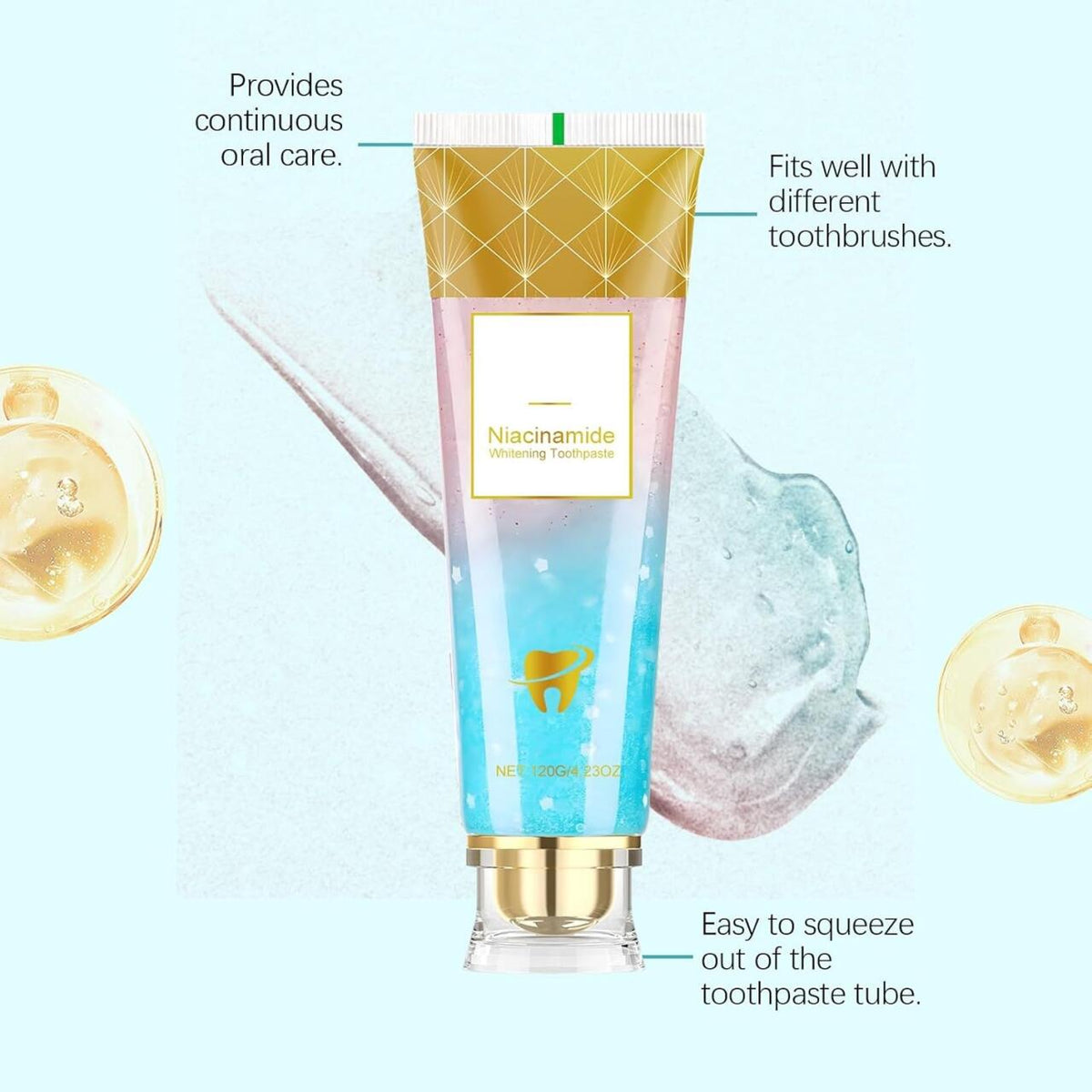 Pasta Dental Blanqueadora con Niacinamida 120G – Sonrisa Más Brillante
