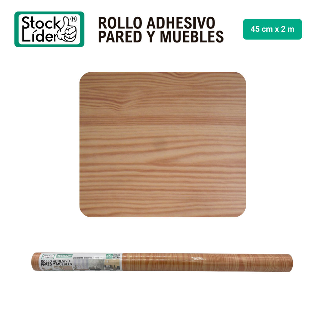 Rollo adhesivo pared y muebles 45cm x 2m