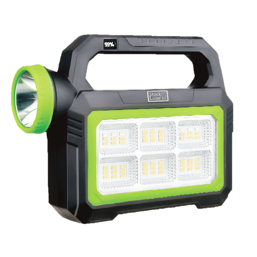 Foco Solar Portátil 4 en 1 - Linterna Solar PowerBank LED 1000LM