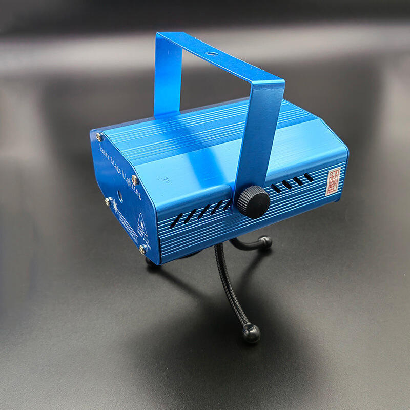Proyector de Luz Discoteca miniLáser RGB - Mando y Tripode