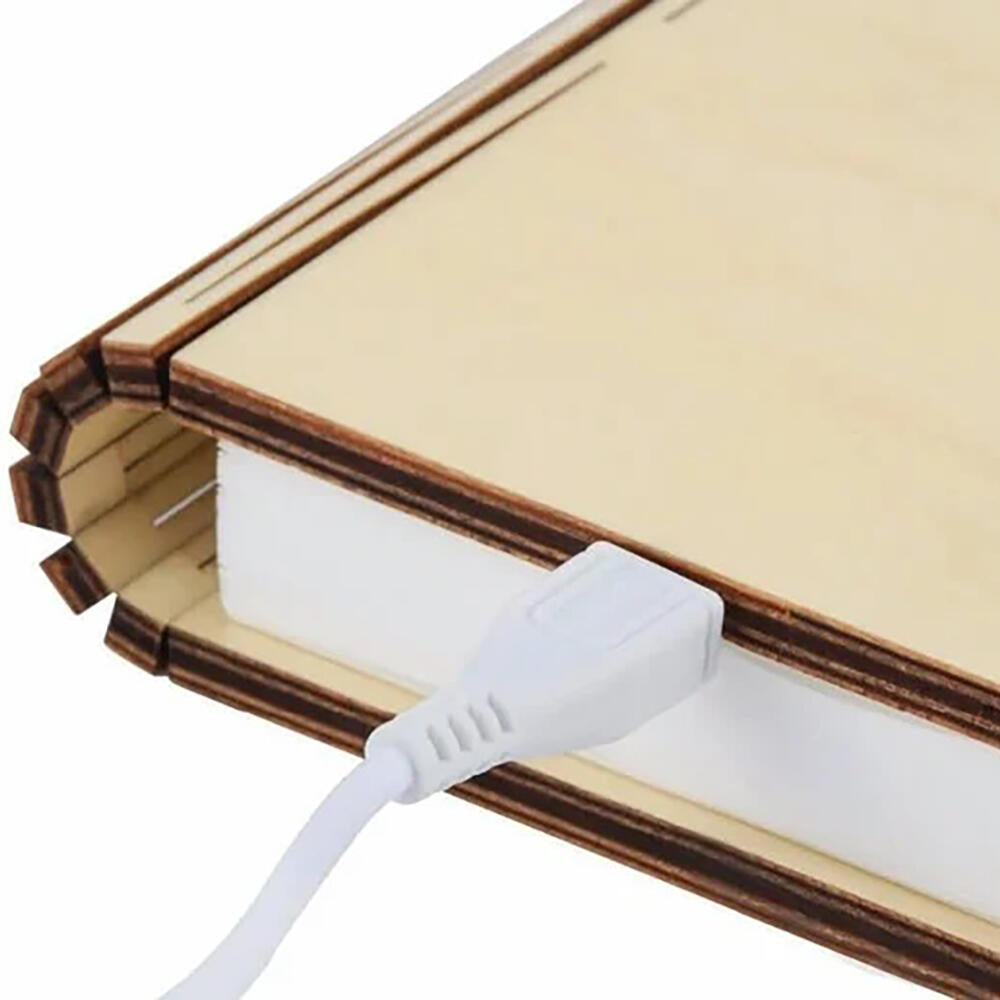 Lámpara Libro Plegable Madera LED