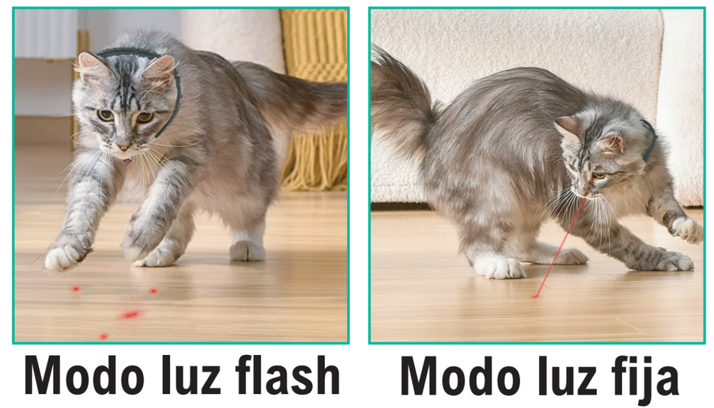 Juguete Láser Automático para Gatos - Collar Interactivo
