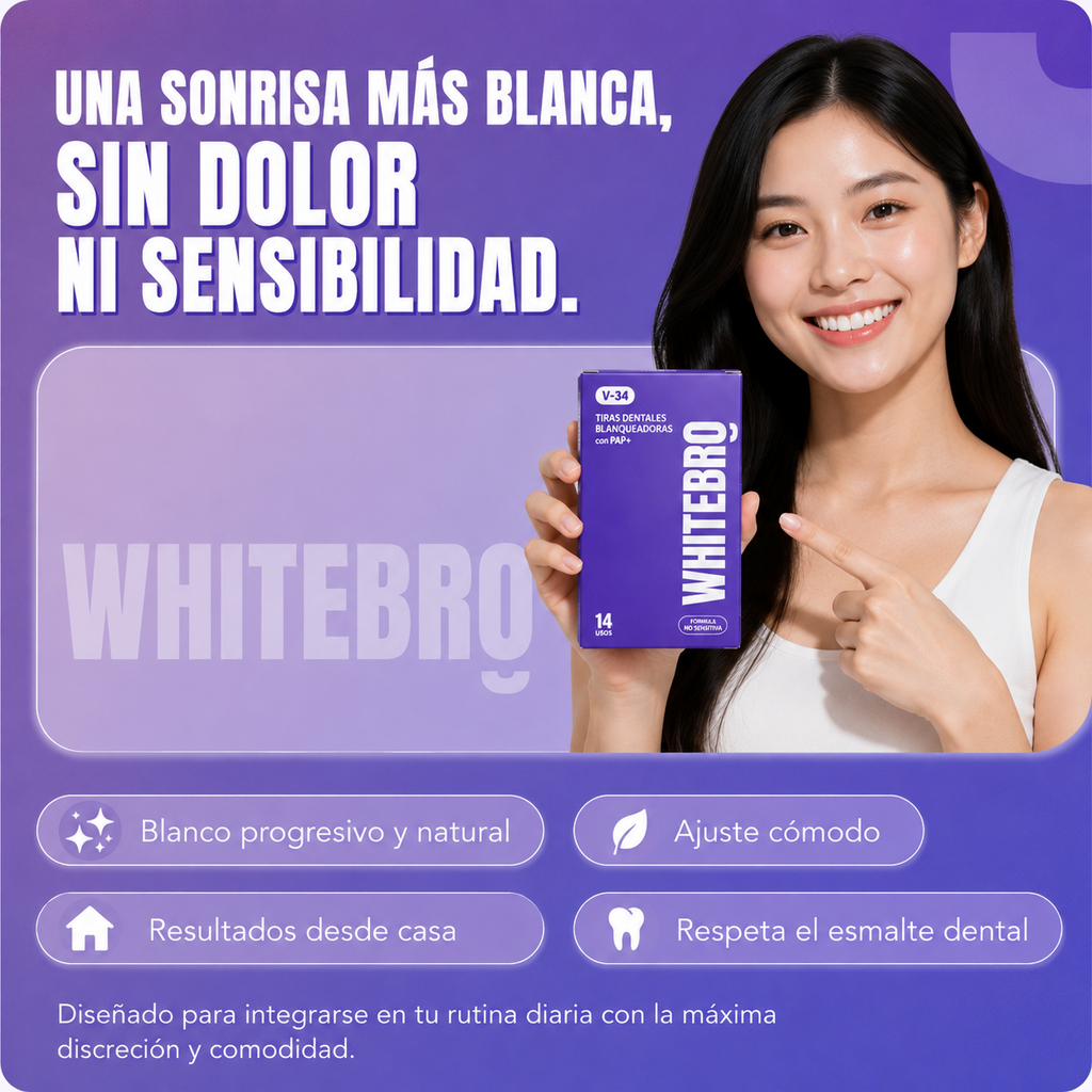 Tiras Blanqueadoras Dentales V34 (14unidades)
