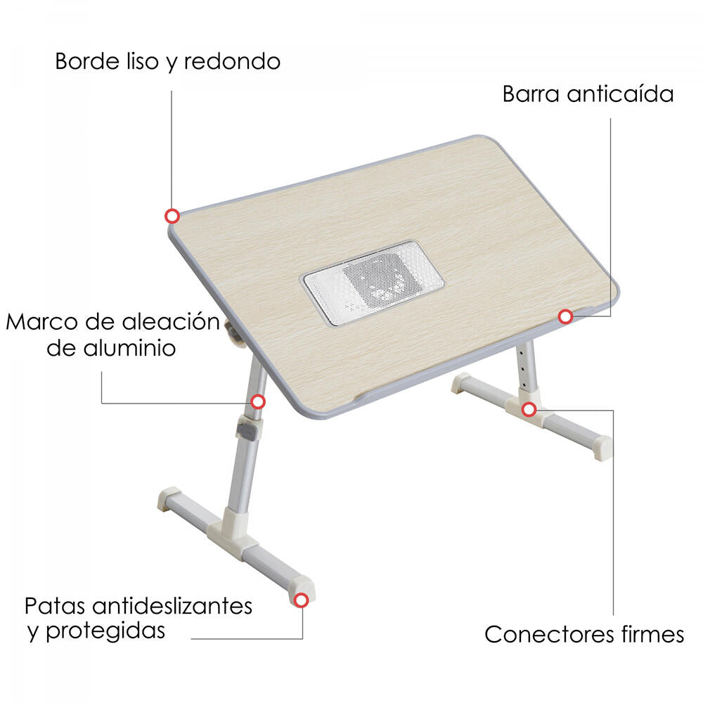 Mesa plegable para ordenador portátil usb adaptable