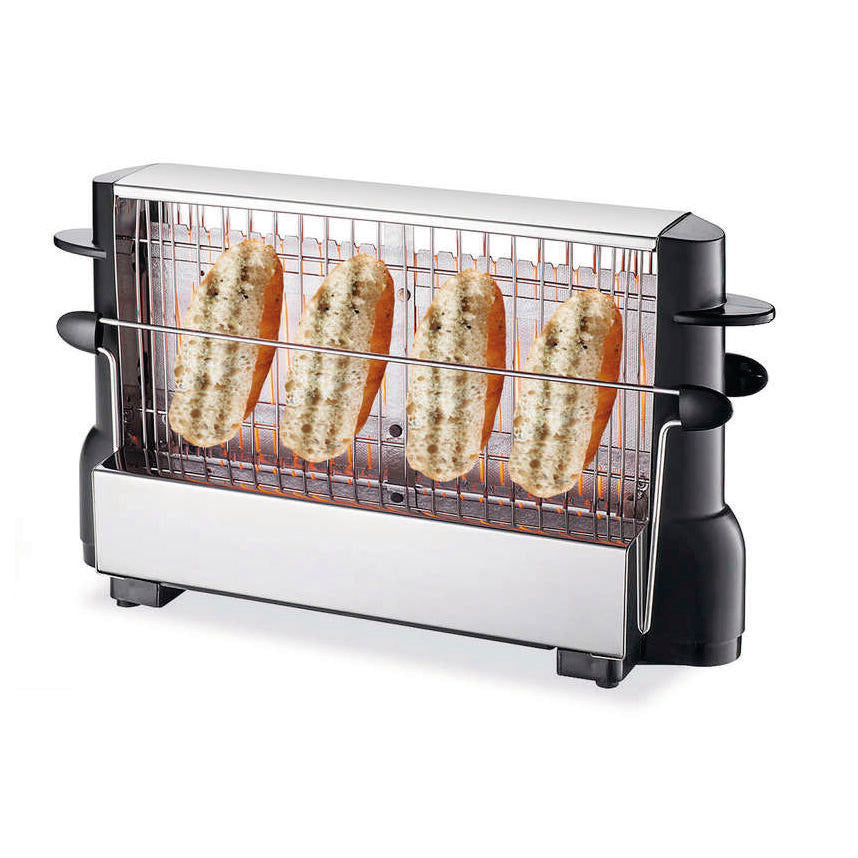 Tostadora Horizontal Doble 750W Acero Inoxidable