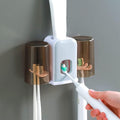 Soporte de Cepillo de Dientes con Dispensador Automático de Pasta y Vasos