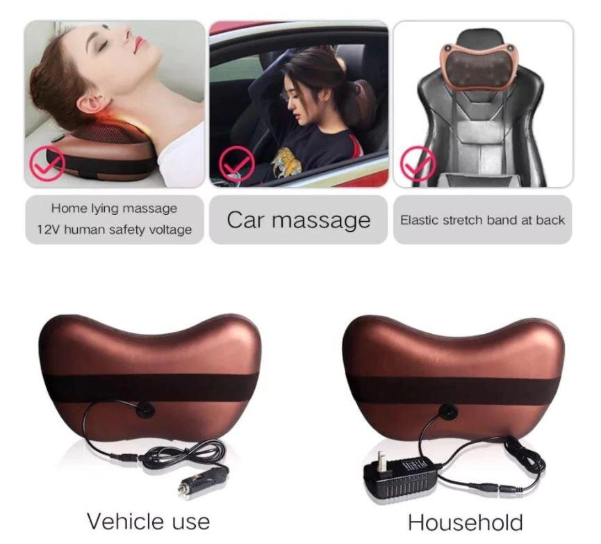 Cojín Masajeador Shiatsu con Calor - Cuello, Espalda y Lumbar