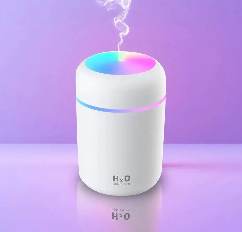 🌸 Humidificador LED Rosa 300ml