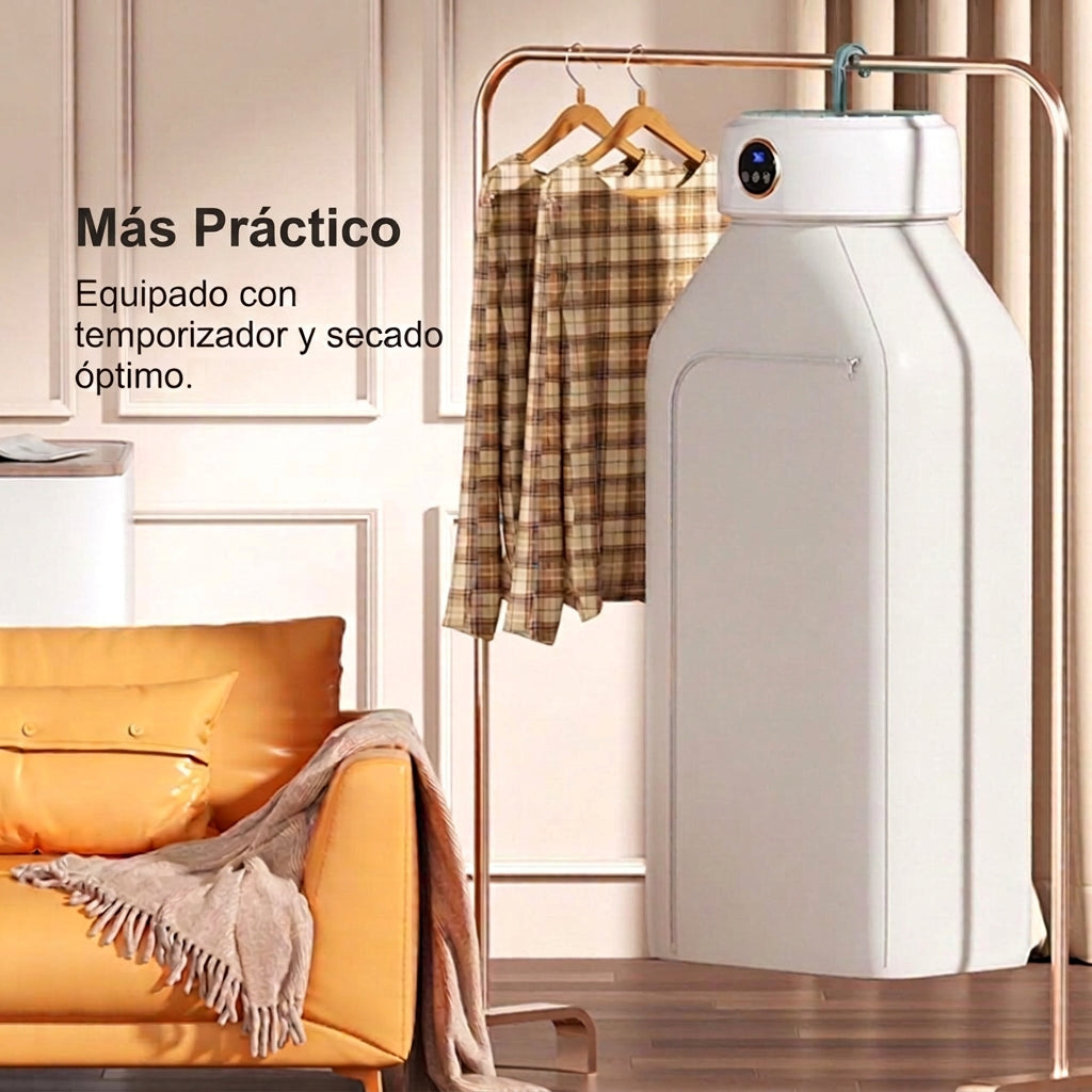 Secador Eléctrico Portátil de Diseño Plegable con Percha