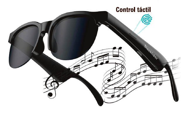 Gafas de Sol Inteligentes con Traduccion IA, Llamadas y Control Táctil
