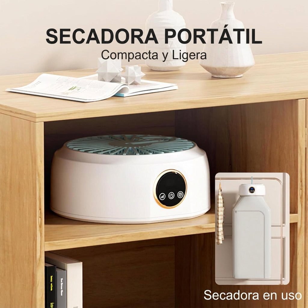 Secador Eléctrico Portátil de Diseño Plegable con Percha