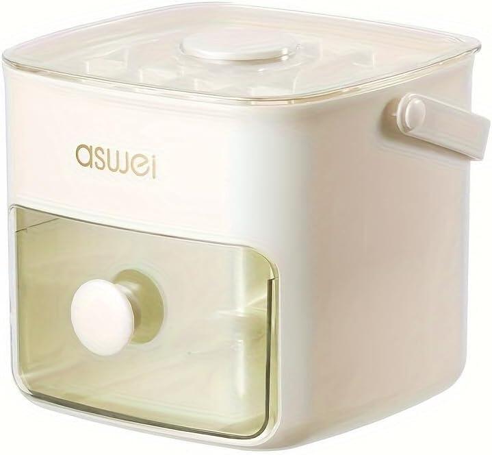 Máquina para Hacer Cubitos de Hielo 2 en 1 con Bandeja y Tapa 32 Cubitos