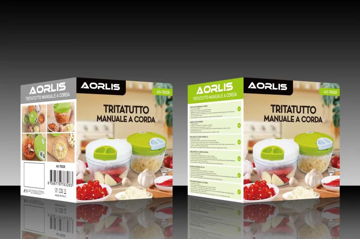 Picador Manual de Alimentos Multifunción 500ml