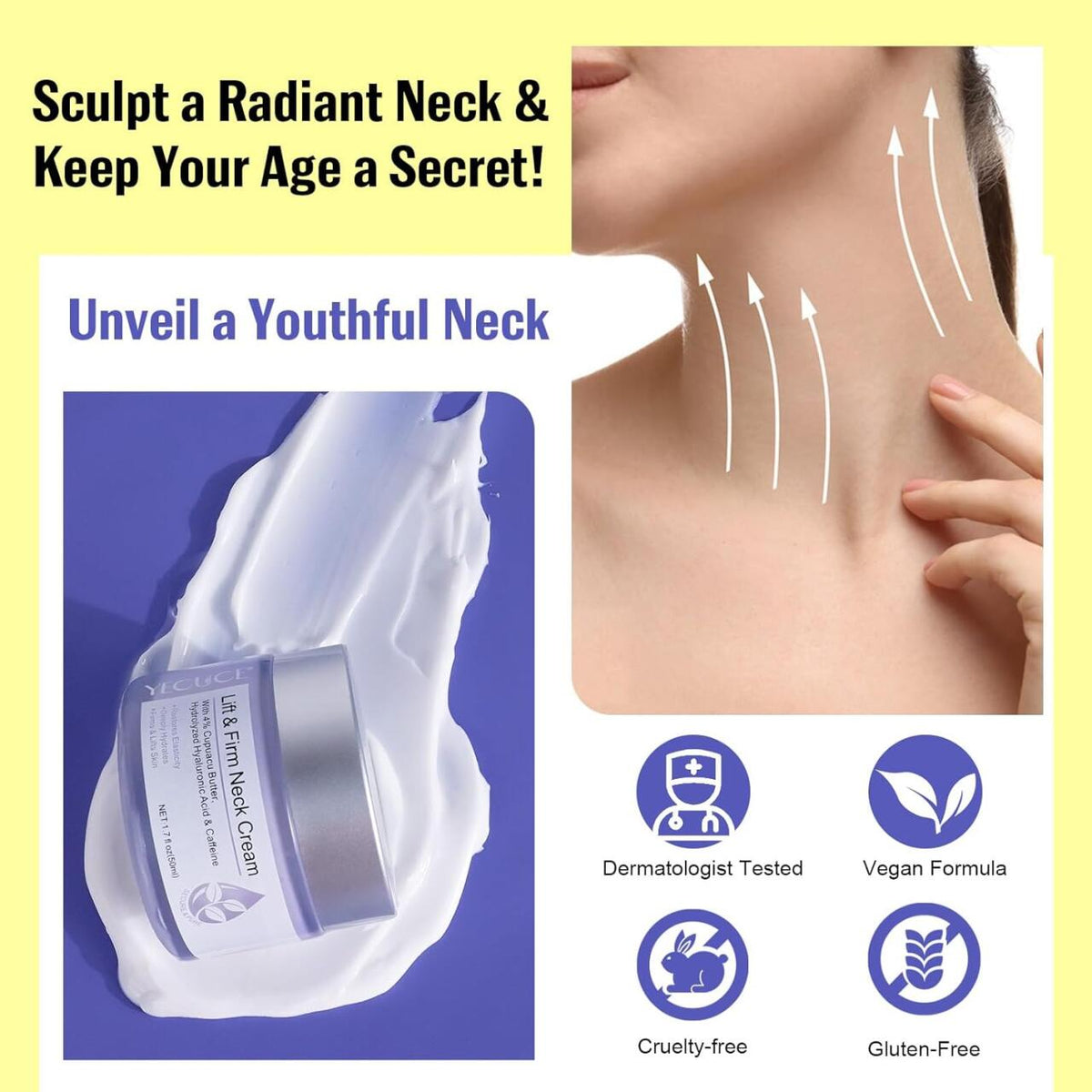 Crema Antienvejecimiento Para el Cuello y Escote