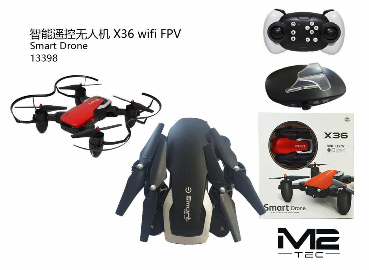 Drone X36 con Cámara HD FPV – Plegable - Transmisión Tiempo Real
