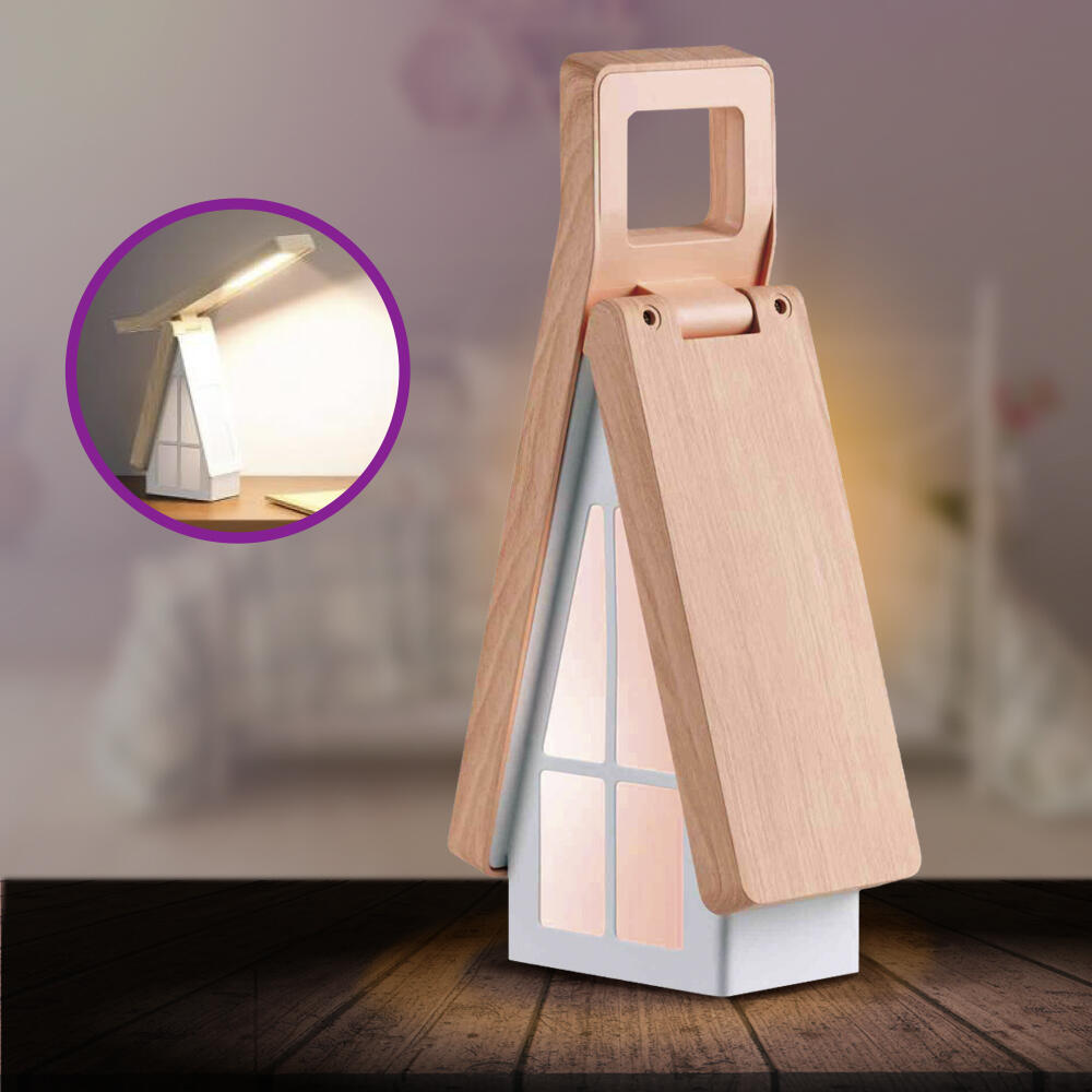 Lámpara de Mesa Plegable Casa LED - Táctil Recargable