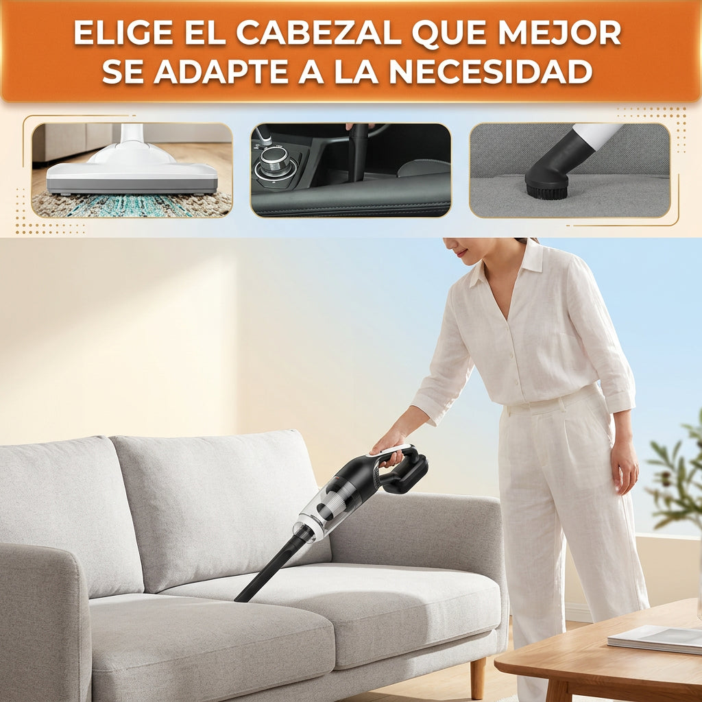 Aspirador AquaClean 4 en 1 - Inalámbrica con Mopa que Aspira Sólidos y Líquidos