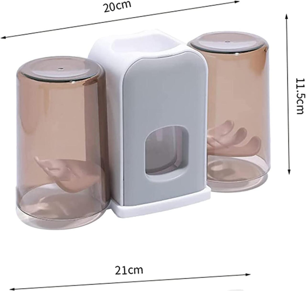 Soporte de Cepillo de Dientes con Dispensador Automático de Pasta y Vasos