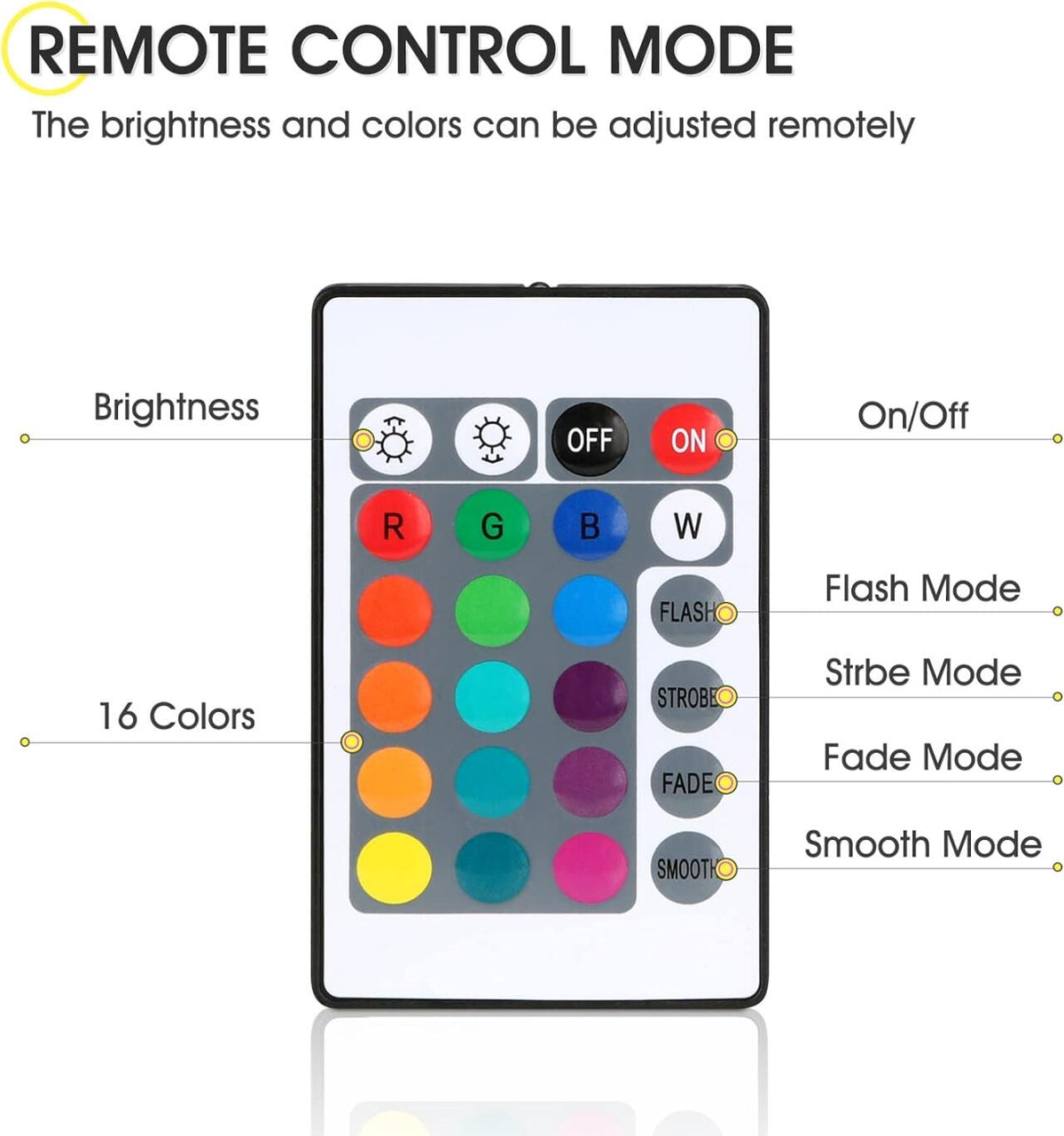 Lámpara Cristal LED Táctil RGB - Mesa 16 Colores con Mando