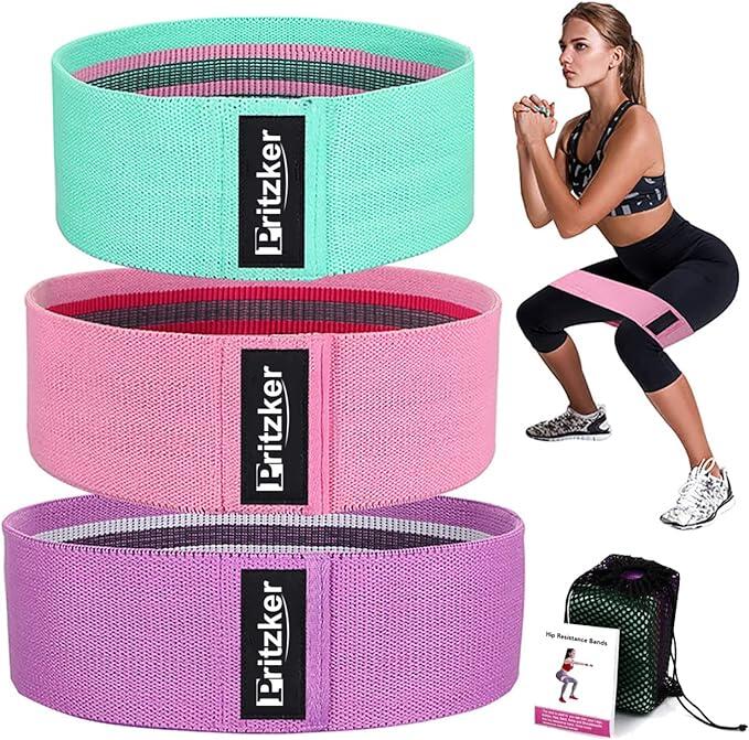 Pack 3 Hip Bands Tela-Glúteos-Antideslizantes