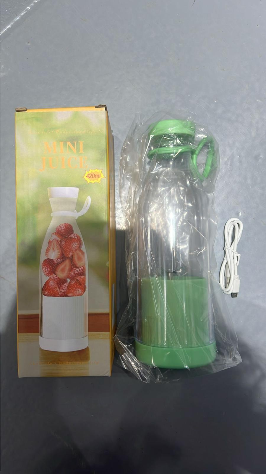 Batidora Portátil USB Recargable para Zumos y Smoothies 6 Cuchillas