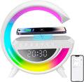 Lámpara Despertador Grande 3 en 1 - Altavoz Bluetooth + Carga inalámbrica + Luz Led