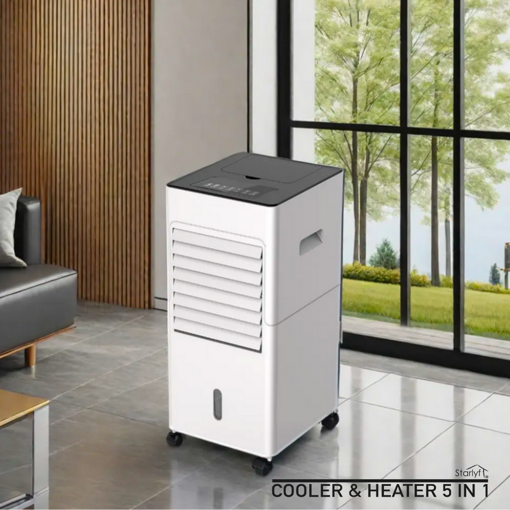 Refrigerador de ambientes, calefactor, ventilador, humidificador y purificador de aire