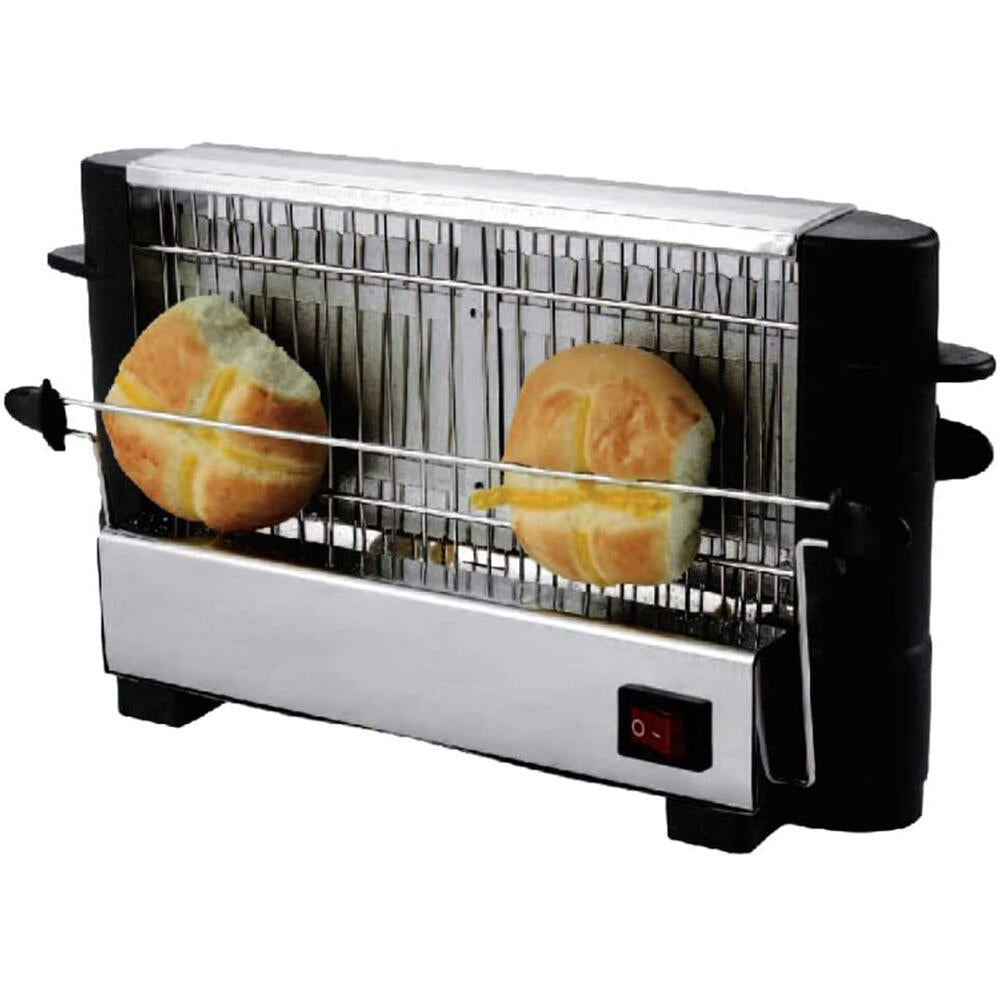 Tostadora Horizontal Doble 750W Acero Inoxidable