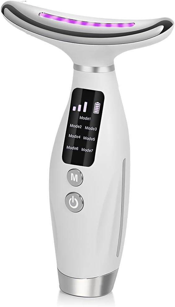 Masajeador Facial y Cuello Efecto Lifting - 3 Luces LED