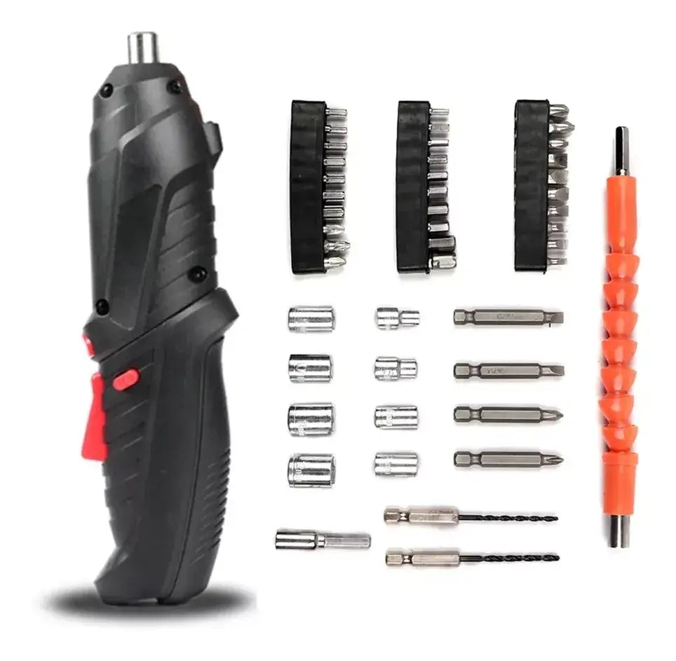 Destornillador Inalámbrico 4.8V con Maletín 47 Piezas