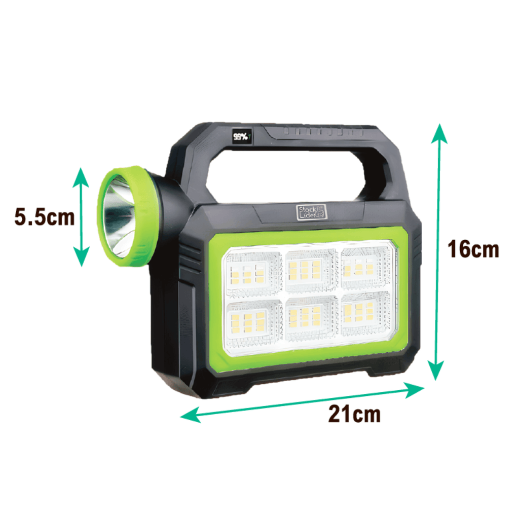 Foco Solar Portátil 4 en 1 - Linterna Solar PowerBank LED 1000LM