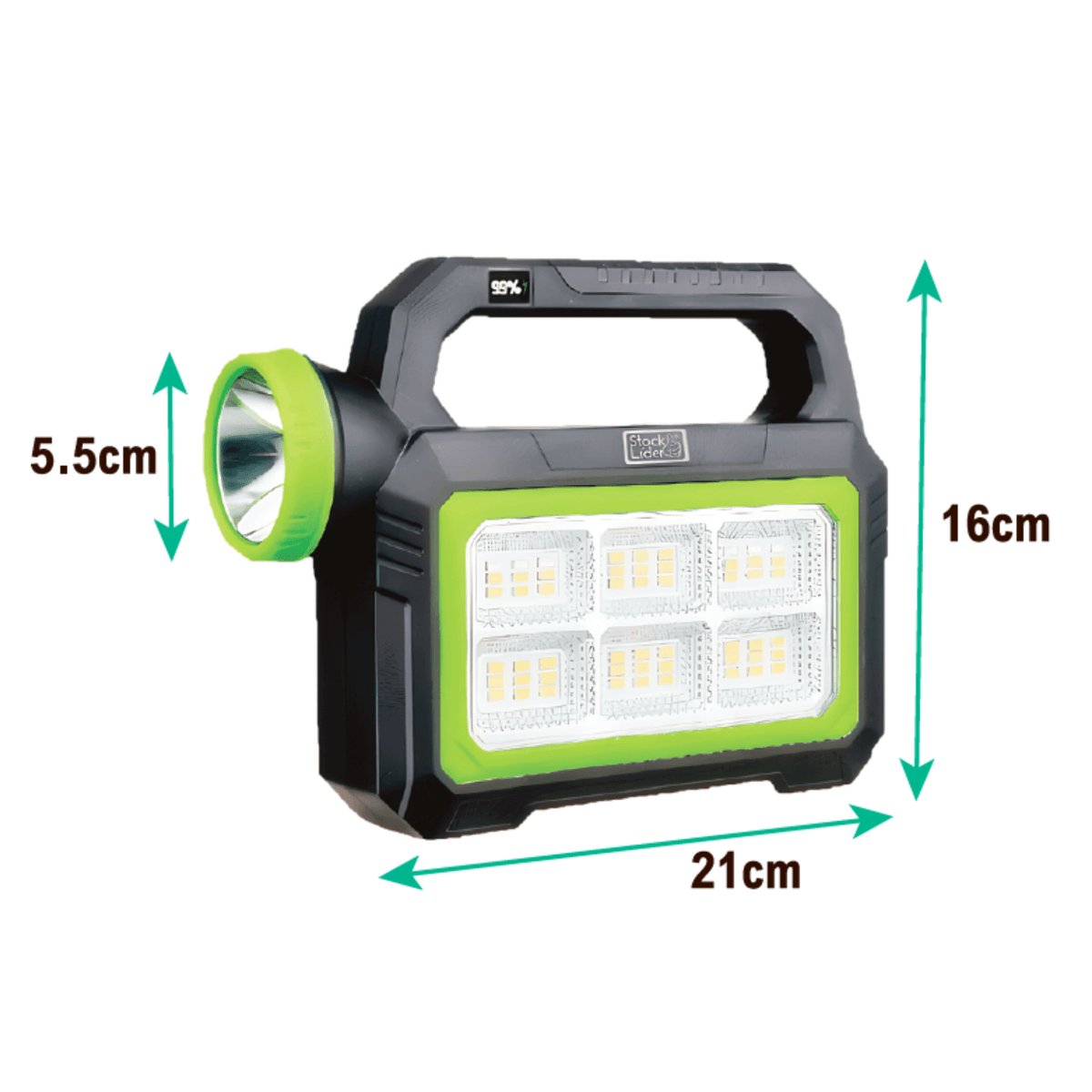 Foco Solar Portátil 4 en 1 - Linterna Solar PowerBank LED 1000LM
