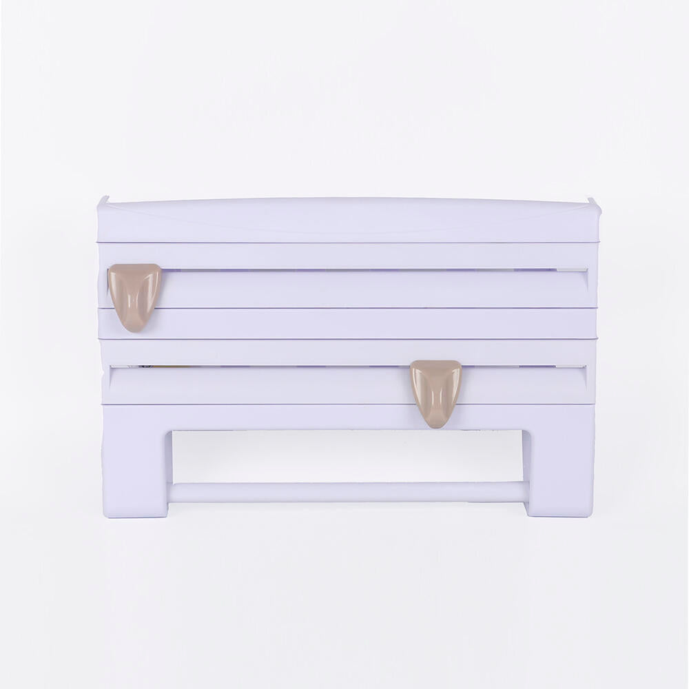 Portarrollos de Pared Para 3 Rollos, Con Cuchillas Para un Corte Limpio