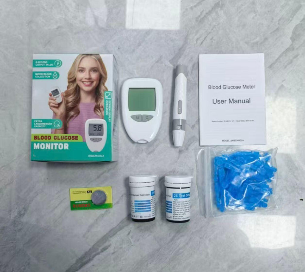 Medidor de Glucosa en Sangre Digital con 50 Tiras – Monitoreo en Casa