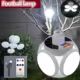 Lampara Solar de Emergencia Plegable - Bombilla LED Solar + USB 4 Modos