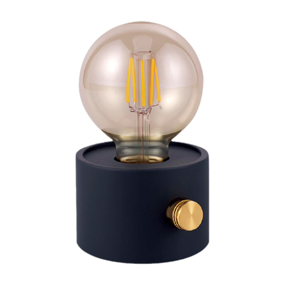 Lámpara Mesita Vintage Retro - Lámpara LED Filamento Regulable Inalámbrica