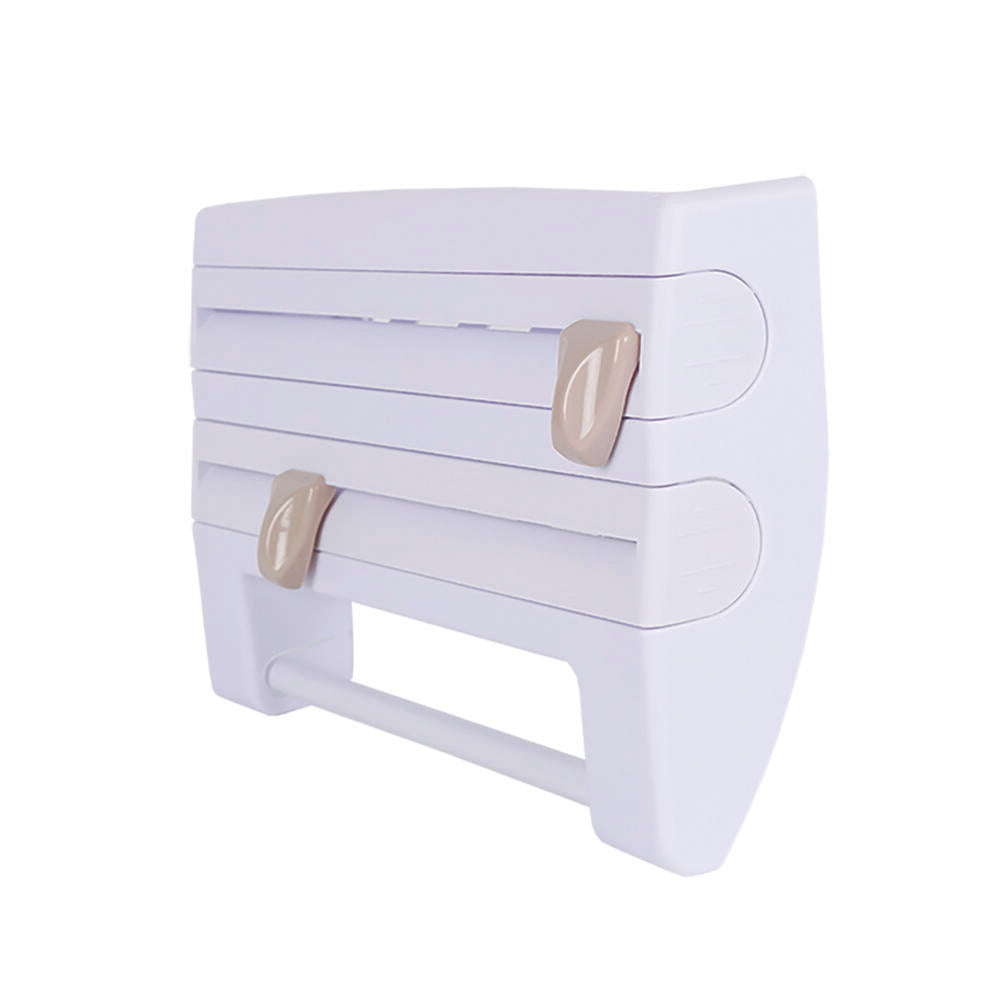 Portarrollos de Pared Para 3 Rollos, Con Cuchillas Para un Corte Limpio