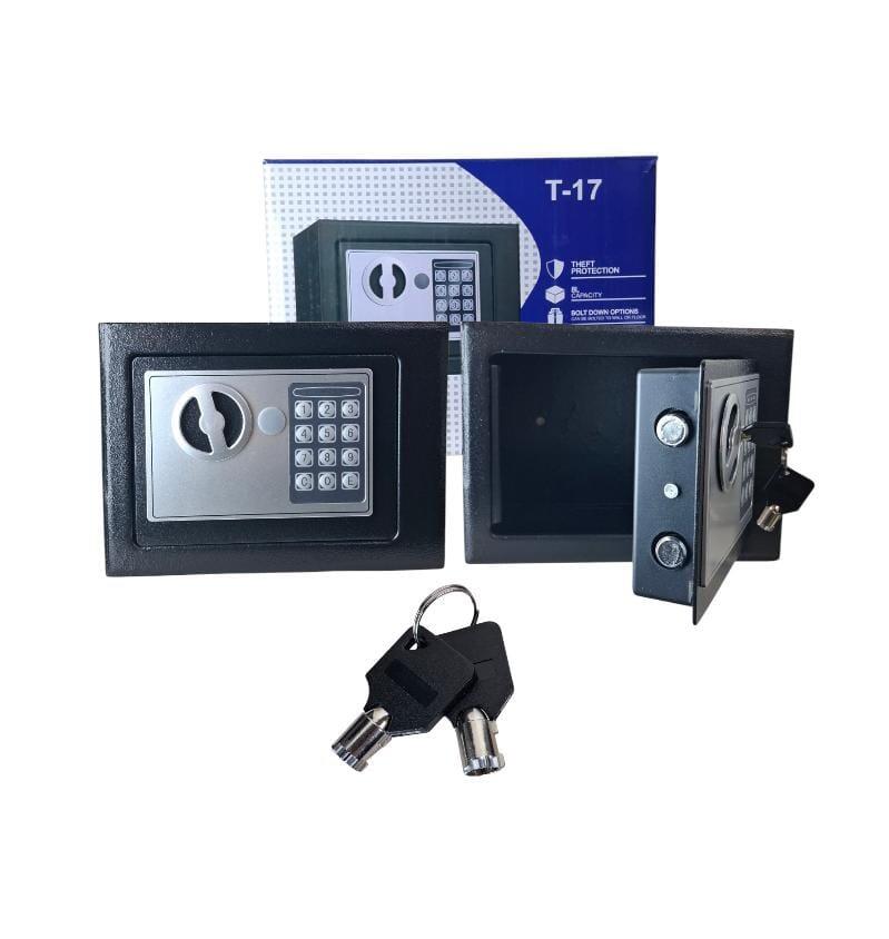 Caja Fuerte Seguridad Digital Electrónica T-17 - Llave y Código para Casa