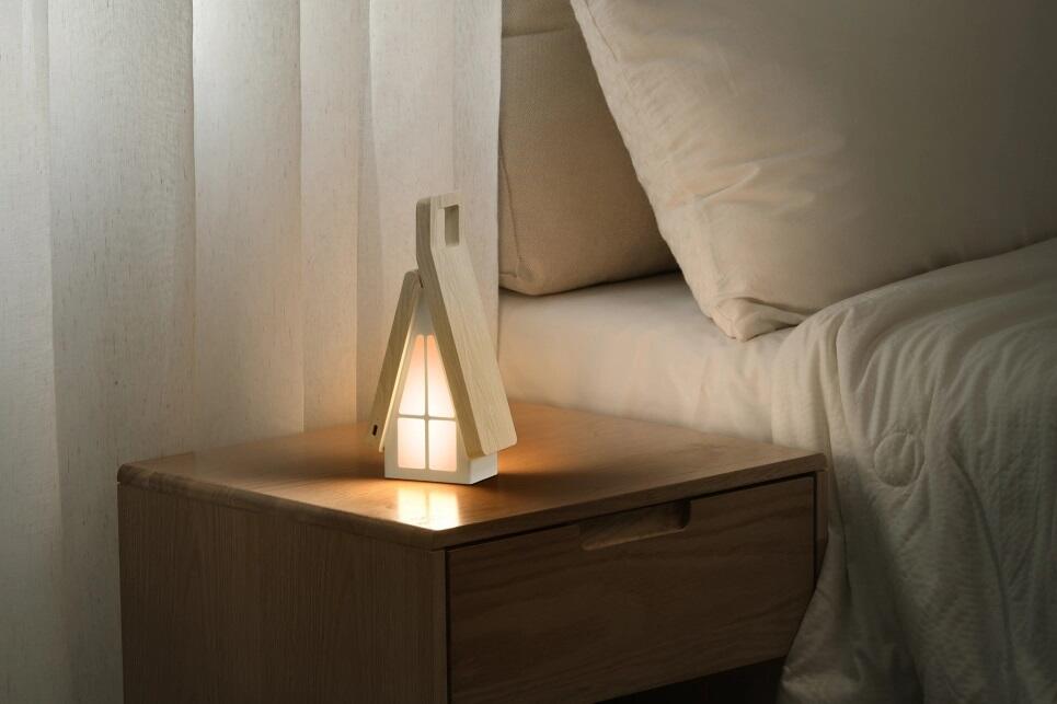 Lámpara de Mesa Plegable Casa LED - Táctil Recargable