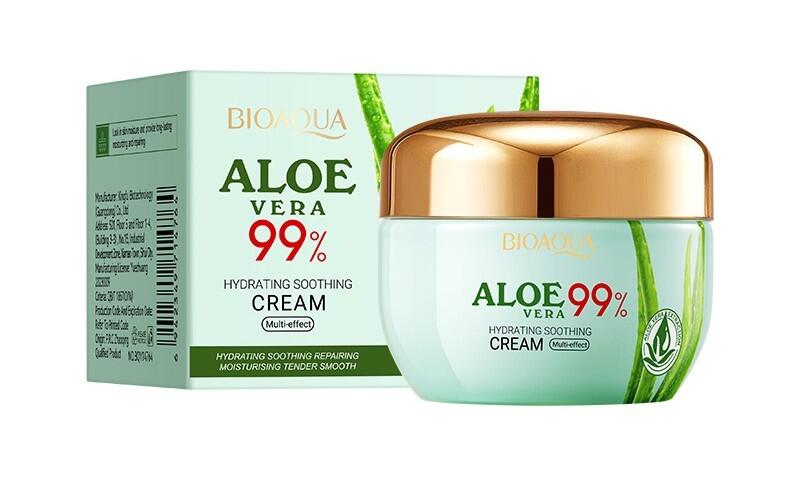 Crema Hidratante Reparadora Reafirmante ALOE VERA 99% 50GR