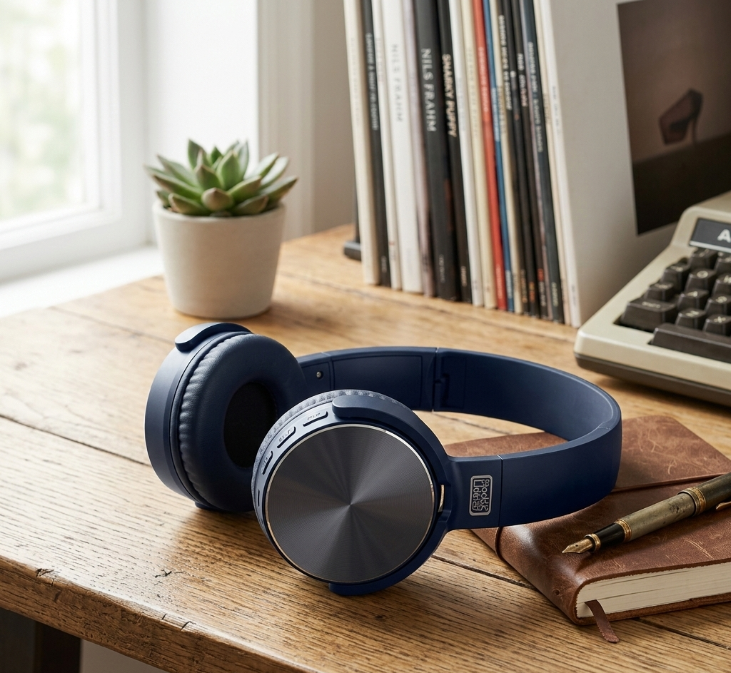 Auriculares Bluetooth - Diadema Plegable