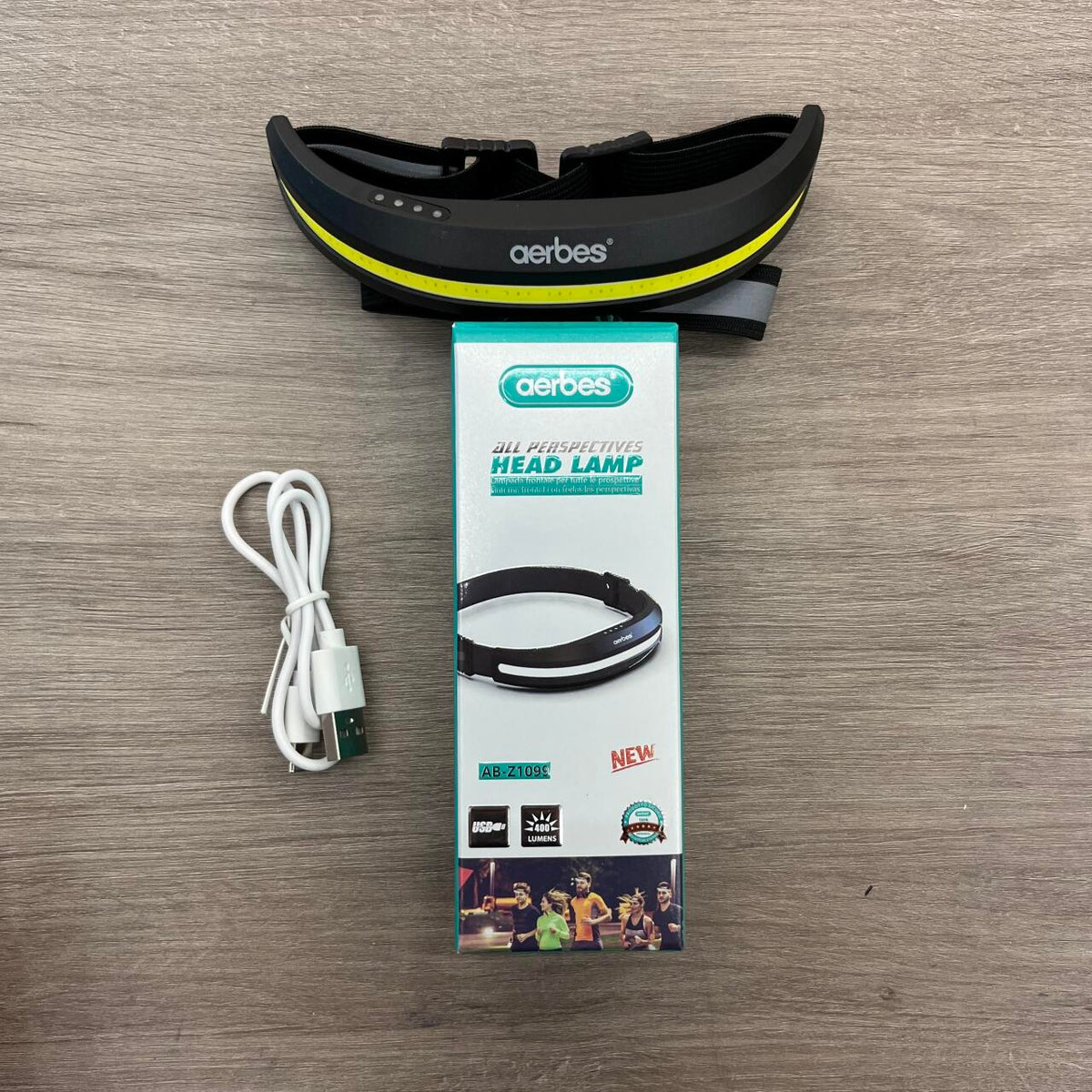 Linterna Frontal Led para Correr Recargable